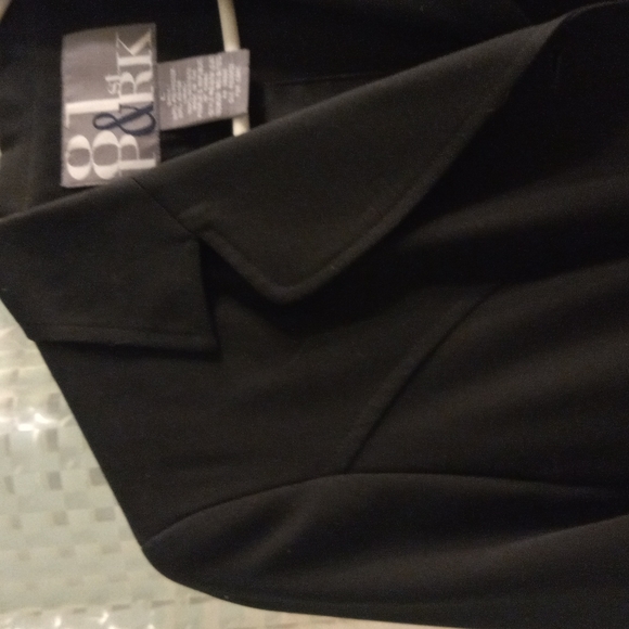 81st & Park Black Lined Blazer size L 90's padded shoulders - Picture 5 of 5